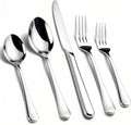 KIKCOIN 40-Pack Silverware Set | Food-Grade Stainless Steel Cutlery for 8 - Heavy Duty & Mirror Polished