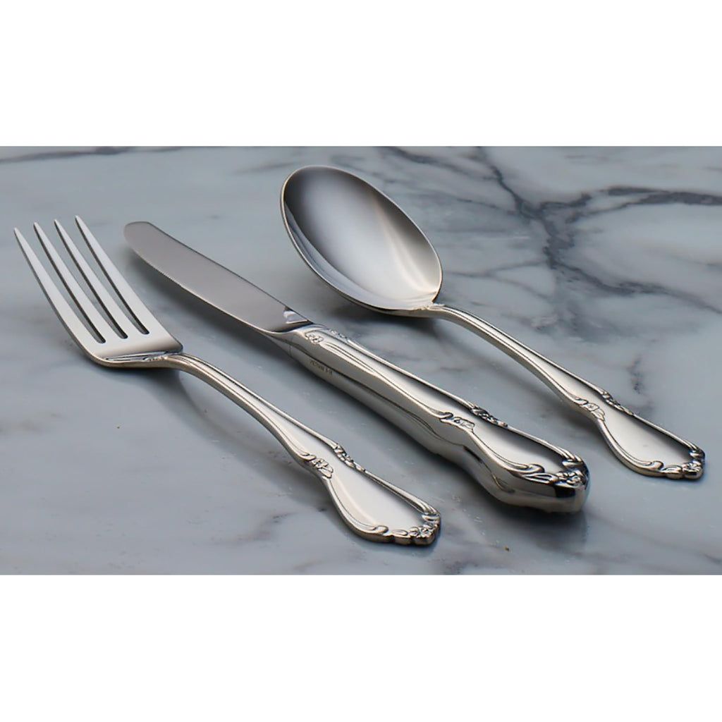 Oneida Silverware Set, Chateau Fine Flatware 4-Piece Salad Forks Set, Service For 4, 18/10 Stainless Steel Forks, Mirror Finish, Dishwasher Safe, Utensils, Metal Salad Fork (Silver, 4 Piece)