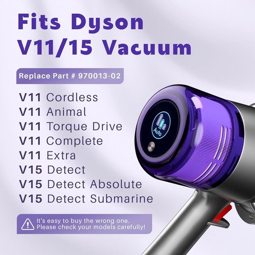 Dyson V11 Vacuum Filters - 4 Pack Replacement for V11 Animal, Torque Drive, V15 Detect | Efficient Cleaning
