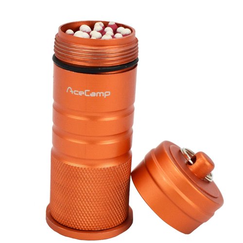 AceCamp Waterproof Matchbox Canister, Airtight Match Container, Watertight Box Keeps Matches Dry for Camping, Survival, Outdoors, Backpacking, Hiking, Campfire, Emergency