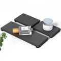 3PCS Stone Drying Tray, Water Absorbing Stone Tray for Sink, Stones Soap Trays, Fast Dry Diatomite Stones Mat,Used for Hand Soaps,Sponge,Toothbrush Holder in Bathroom Counter and Kitchen Sinks