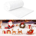 Fake Snow Blanket - Artificial Snow Roll for Christmas Village | 31.5" x 94.5" Fluffy White Holiday Decor