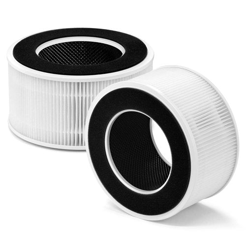 HSIAMEN AP-T65FL Replacement Filter Compatible with HoMedics Air Purifier AP-T65 AP-T65-GY AP-T63, 3-in-1 H13 True HEPA Activated Carbon, 2-Pack