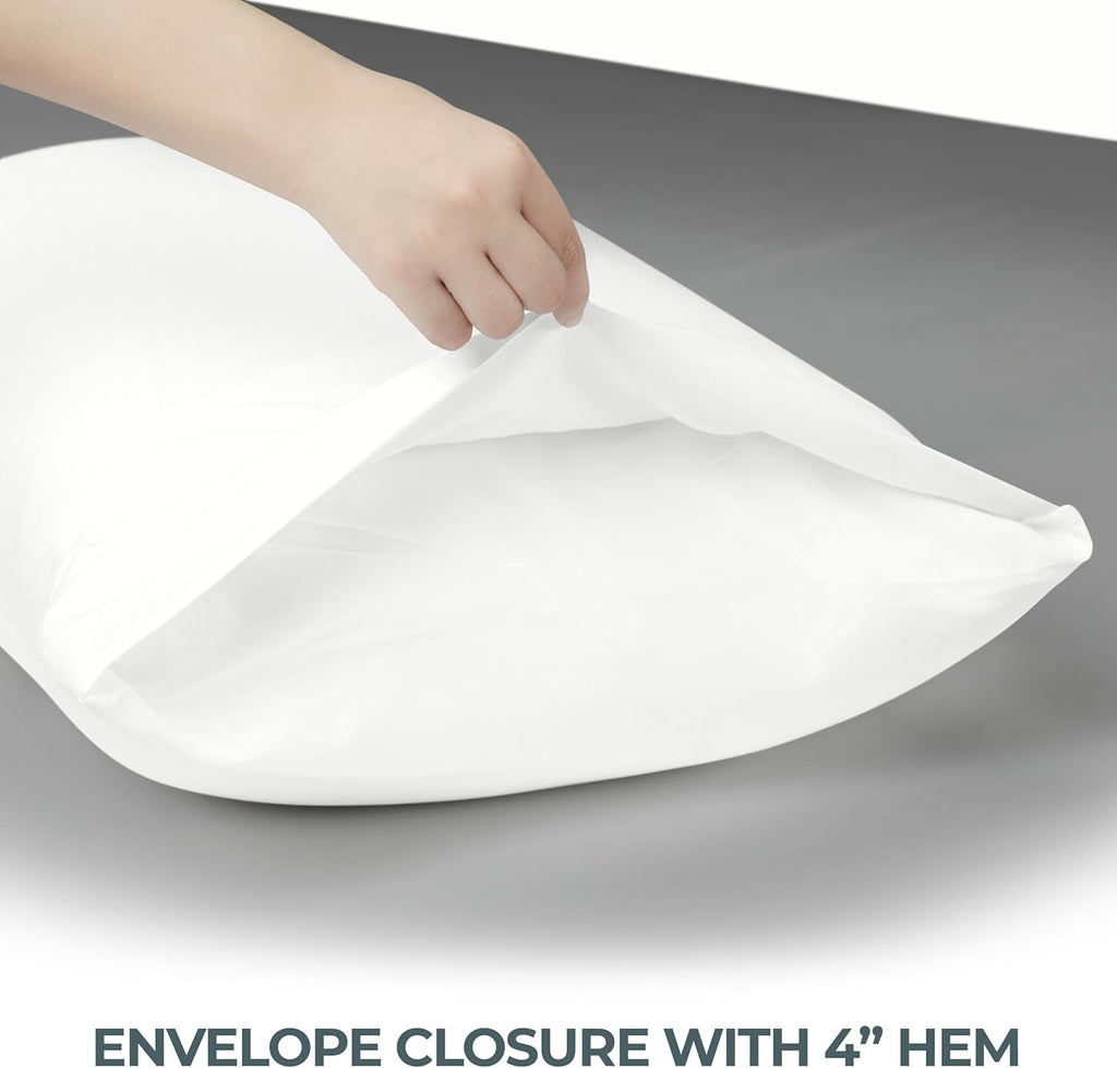 Utopia Bedding Queen Pillow Cases - Soft Brushed Microfiber - 24 Pack, Fade Resistant | 20 x 30 Inches, White