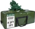 HOMEST Christmas Tree Storage Bag - Fits 4.5-7ft Artificial Trees | Zippered with Reinforced Handles, Green
