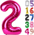 Hot Pink Number 2 Balloon - 40 Inch 2nd Birthday Decoration for Toddlers | Sparkling Party Decor