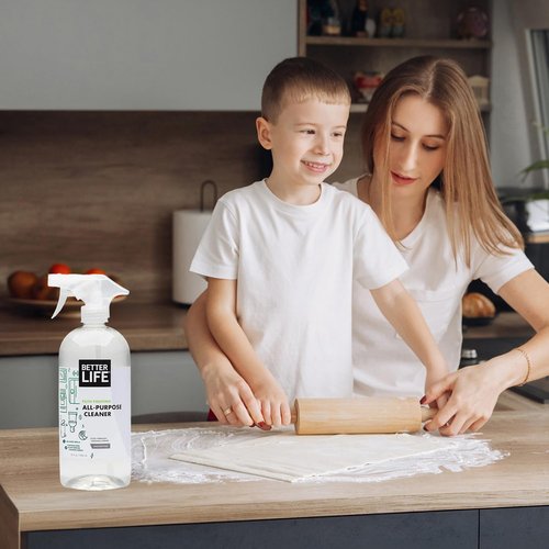 Better Life All Purpose Cleaner - Multipurpose Home and Kitchen Cleaning Spray for Glass, Countertops, Appliances, Upholstery & More - Multi-surface Spray Cleaner - 32oz (Pack of 2) Unscented