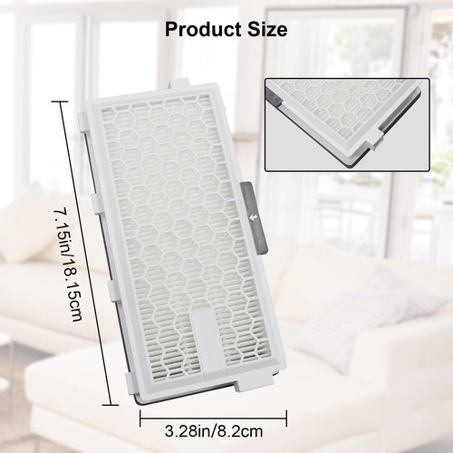 Active AirClean SF-HA50 Filter Replacement Compatible with Miele Vacuum Cleaner HA50 S4 S5 S6 S8 S8000 S8999 S6000 S6999 Series,Complete C2 C3 (2 Pack)