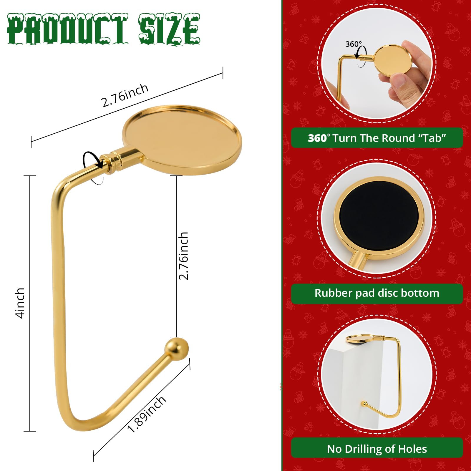 1 Pack Jumbo 3D Christmas Stockings with Golden Hooks, Extra Large 18'' Xmas Socks for Fireplace Mantel Decor, Holiday Hanging Stockings Set for Gifts (Plaid Snowman)