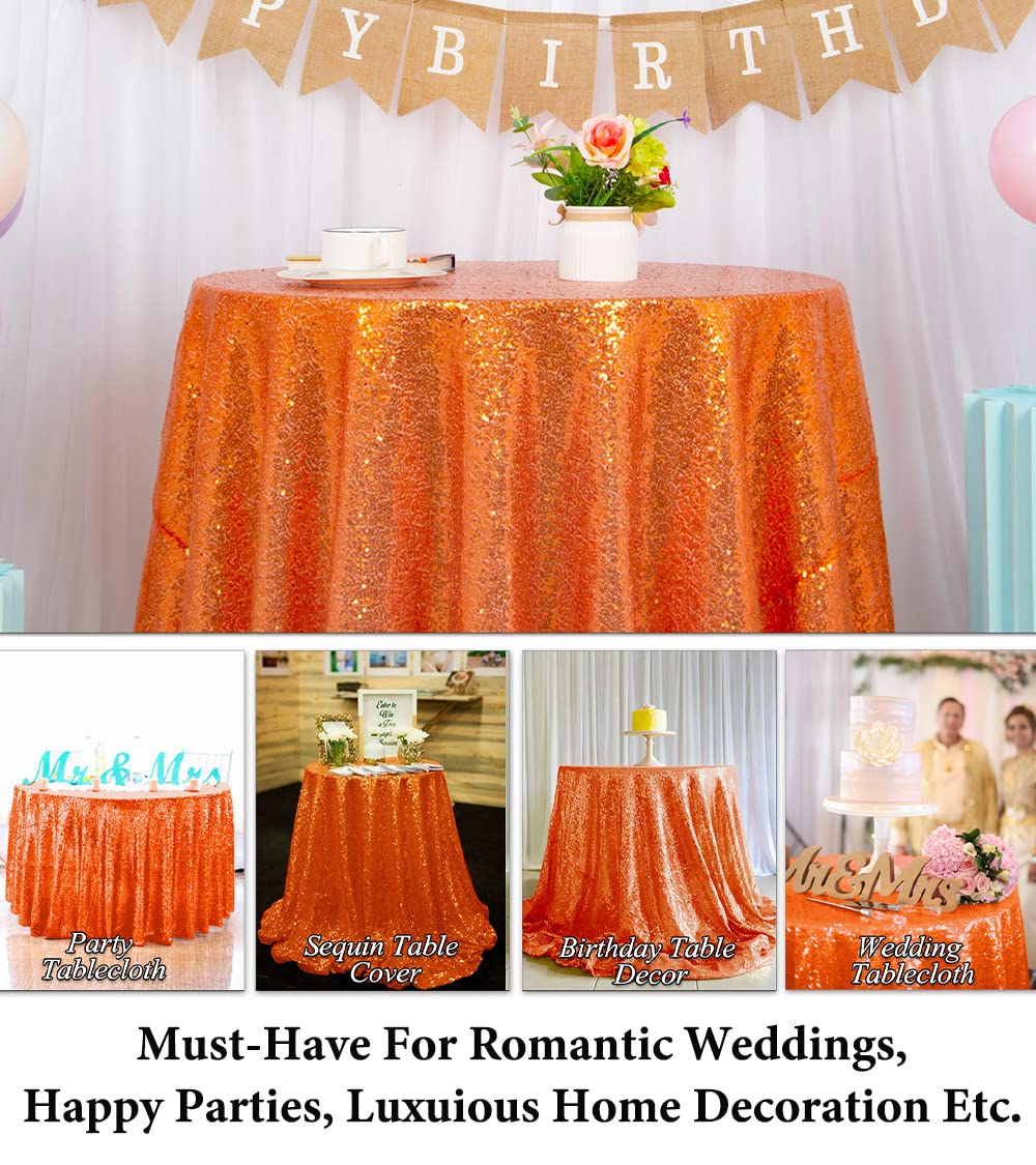 DUOBAO Black Sequin Tablecloth 90x132 Inch Rectangle Table Cloths 8 Ft Christmas Glitter Tablecloths Sequence Table Overlays for Party Wedding (90x132-Inches)