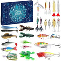 MOVINPE Fishing Advent Calendar - 24 Days of Premium Fishing Lures for Men & Teens | Perfect Christmas Gift