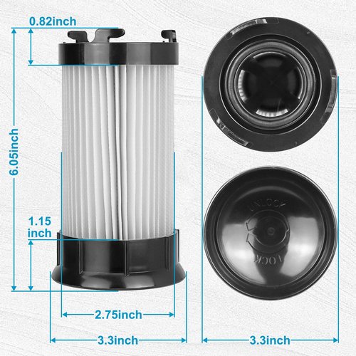 HASMX Replacement HEPA Filter for Eureka Vacuum Series 4700 5550, Boss Power Plus, Envirocare 927, Eureka Maxima Bagless Uprights Models 4700(BLM, LMP, LTA, ONG, RED), 4701A, 4702A, 4703A (2-Pack)