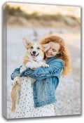 Custom Canvas Prints - Personalized Wall Art for Pet & Family Photos | Perfect Gifts for Mom & Dad (20'' W x 24'' H)