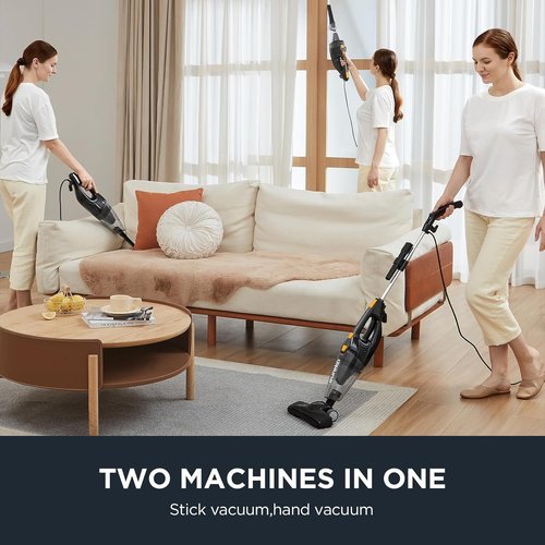 Eureka Blaze Stick Vacuum Cleaner - Powerful 3-in-1 Handheld & Upright Vac for Pet Hair | Lightweight Black