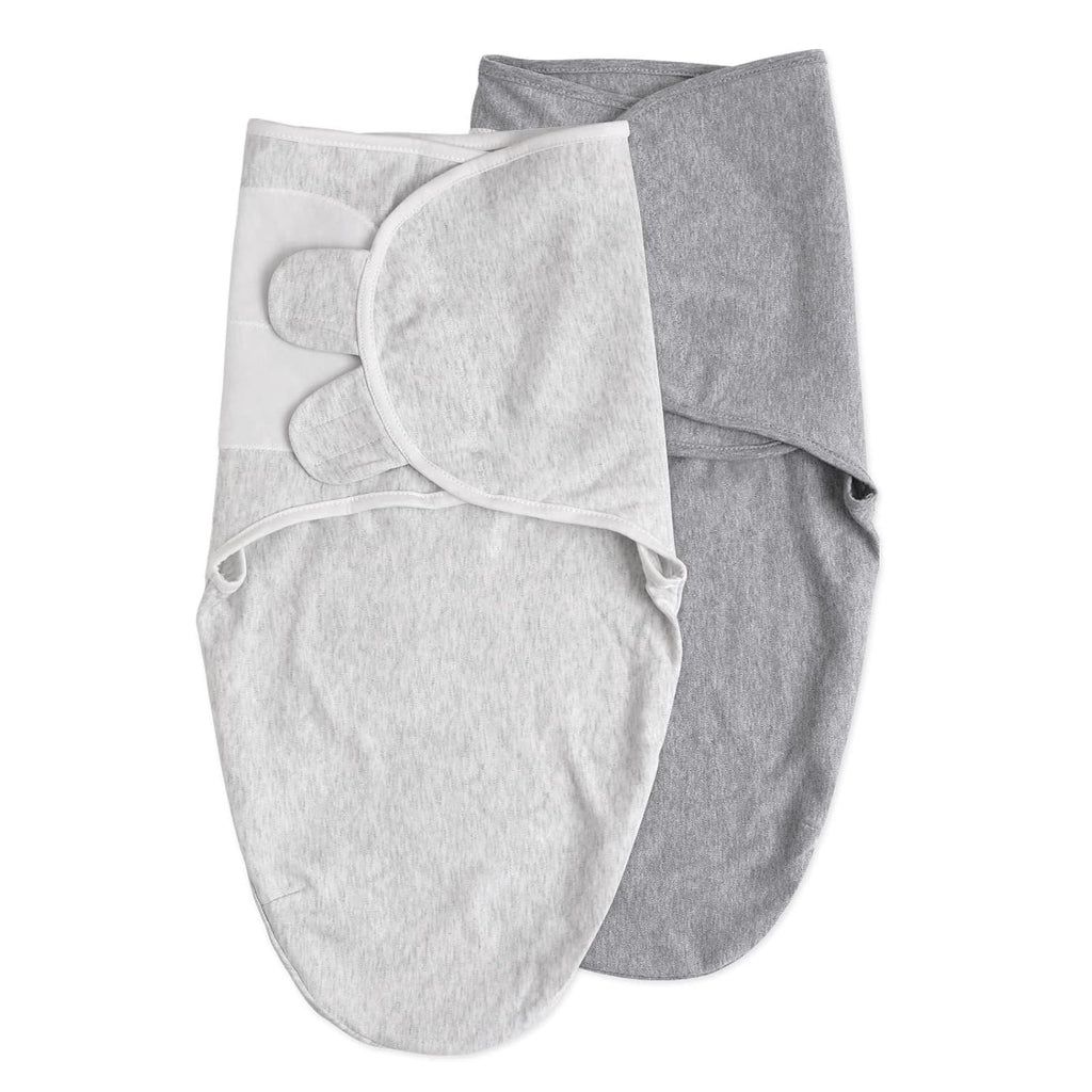 Skiennix Organic Baby Swaddle Sleep Sacks - 2-Pack Adjustable Cotton Wraps for Newborns (0-3 Months)