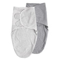 Skiennix Organic Baby Swaddle Sleep Sacks - 2-Pack Adjustable Cotton Wraps for Newborns (0-3 Months)