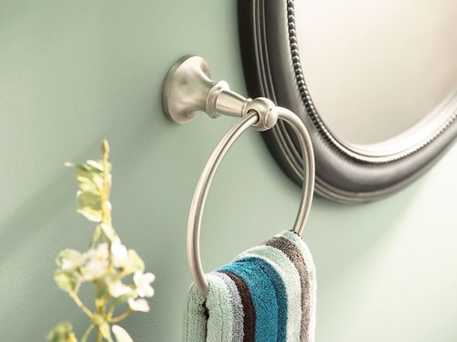 Moen DN4486CH Vale Towel Ring, Chrome