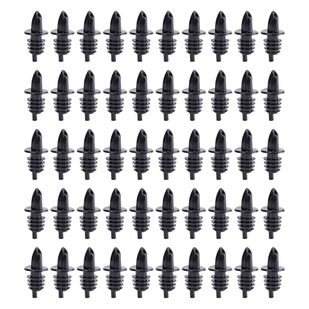 Hedume 50 Pack Bottle Pourers, Free Flow Pourers, Liquor Bottle Pourer Perfect for Pubs, Clubs, Restaurants, Bars, Coffee Shops and Diners