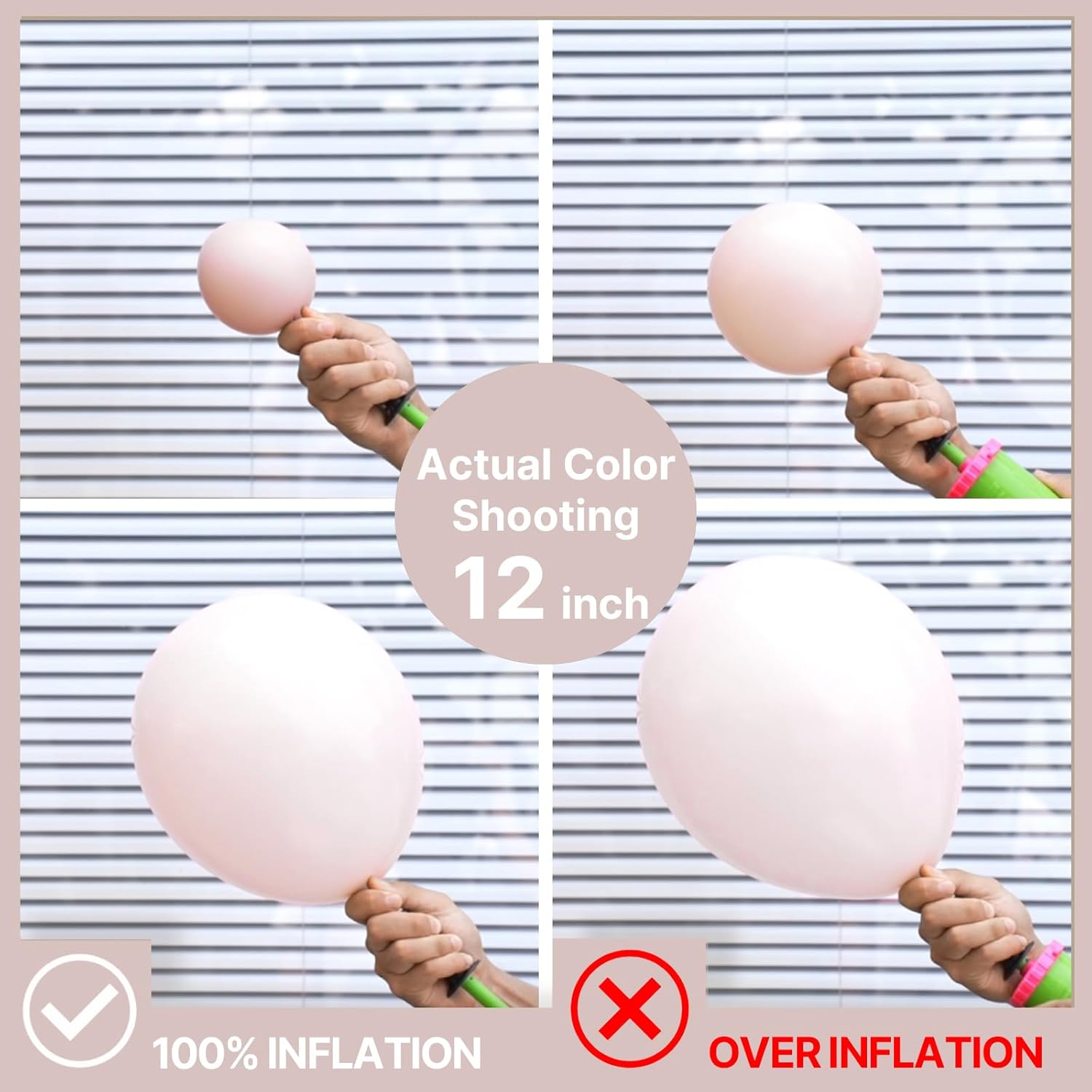 PartyWoo Beige Balloons - 101pcs 12 Inch Boho Cream & Ivory Latex for Weddings & Celebrations