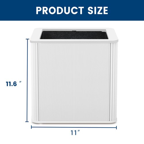 211+ Replacement Filter Compatible with Blue Pure Blue Pure 211+ Air Cleaner Purifier Series, 2 Stage Filtration System of H13 True and Activated Carbon Filter, 2 Pack