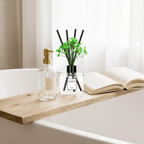 RYANNER Reed Diffuser Set of 3 Pack,Lavender Eucalyptus/White Jasmine/Lemongrass Scented Oil Diffuser with Sticks(1.7 fl oz Each Pack),Air Freshener for Bedroom Bathroom Office | Shelf Decor