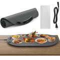 Warming Mat for Food, 6 Dish Buffet Electric Warmer Tray with 8 Adjustable Temperature (104°F-230°F), 1-4 Hour Timer, Child Safety Lock, Flexible Food-Grade Silicone- Easy to Clean & Store Warming Pad