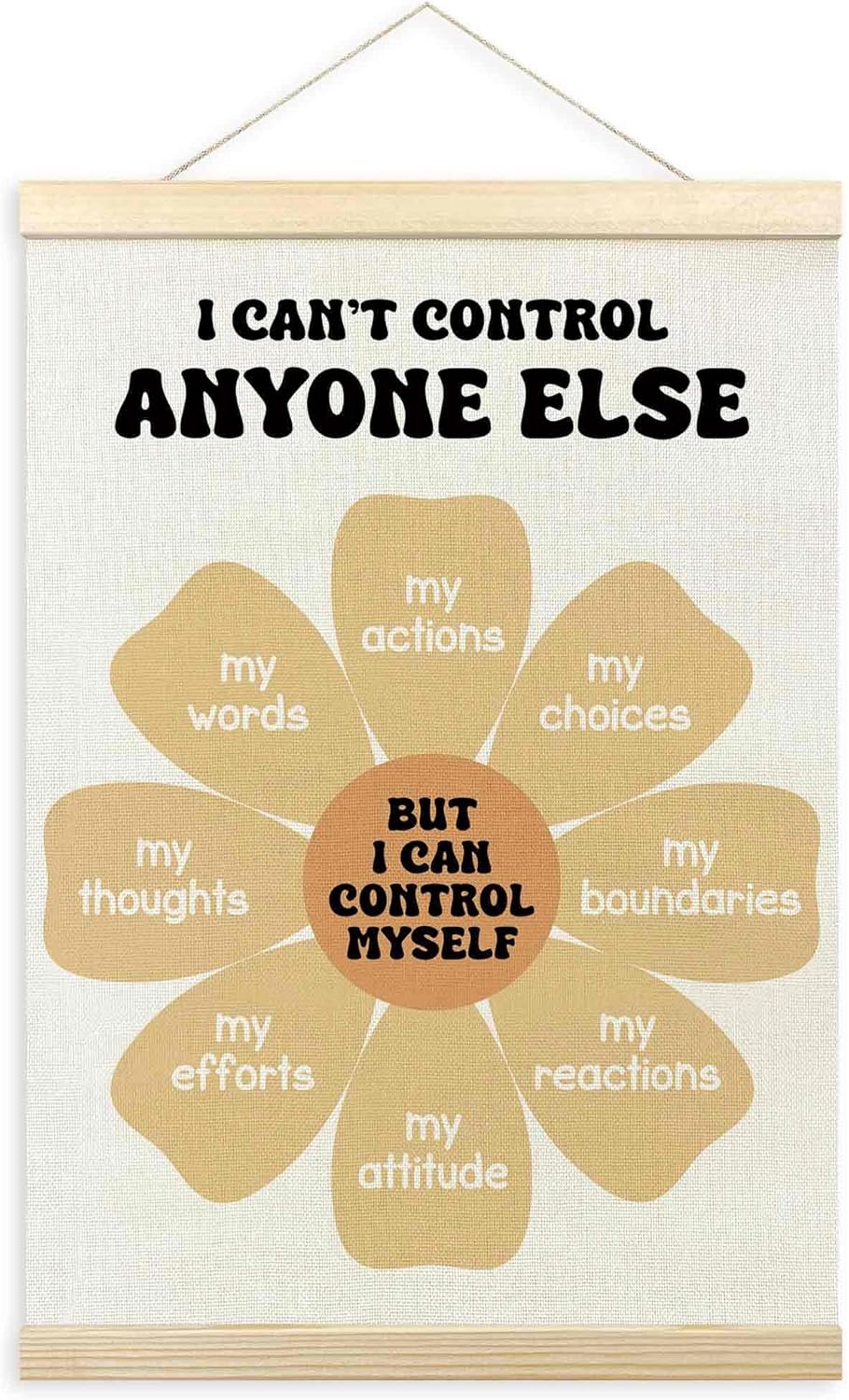 TLESKE Mental Health Poster Frame - Psychology Wall Art for School Counselors | 12x16" Calming Decor