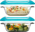 Libbey Baker’s Premium Glass Baking Dish Set - Stackable Casserole Dishes with Lids | 2-Piece Set for Lasagna & Brownies