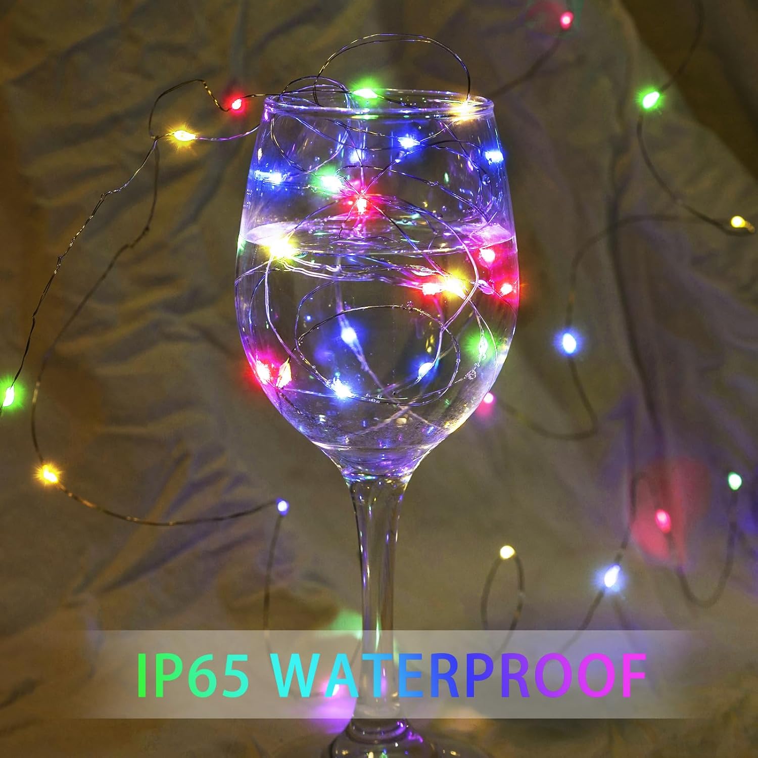 Skiennix 100-Pack Fairy Lights - 7Ft 20 LED Twinkle String Lights | Battery Operated & Waterproof for Parties, Weddings, Christmas & More - Multicolor
