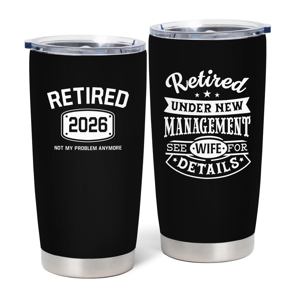 NVFCC Retirement Gifts For Men 2026, Funny Retirement Gifts, Retired Gifts For Men, Best Retirement Gift Ideas, Retirement Gifts For Men Coworkers 20 oz Stainless Steel Tumbler