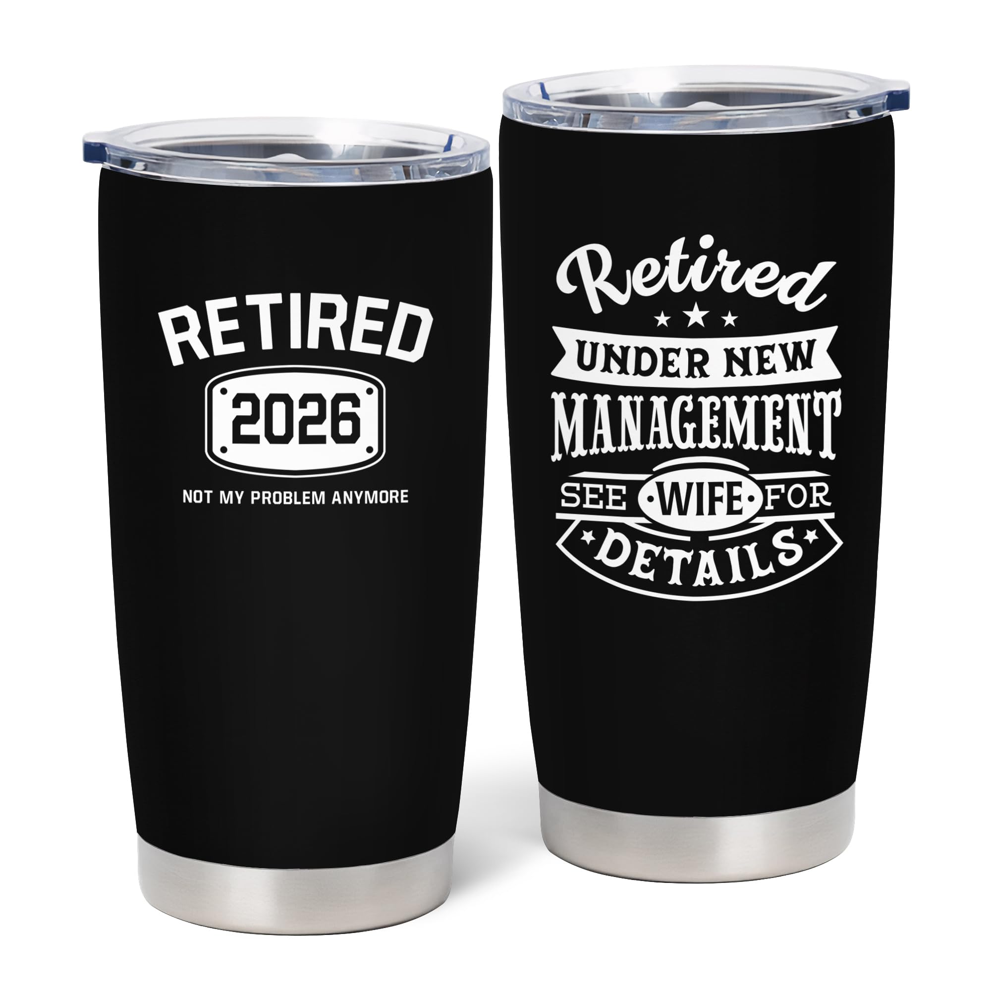 NVFCC Retirement Gifts For Men 2026, Funny Retirement Gifts, Retired Gifts For Men, Best Retirement Gift Ideas, Retirement Gifts For Men Coworkers 20 oz Stainless Steel Tumbler