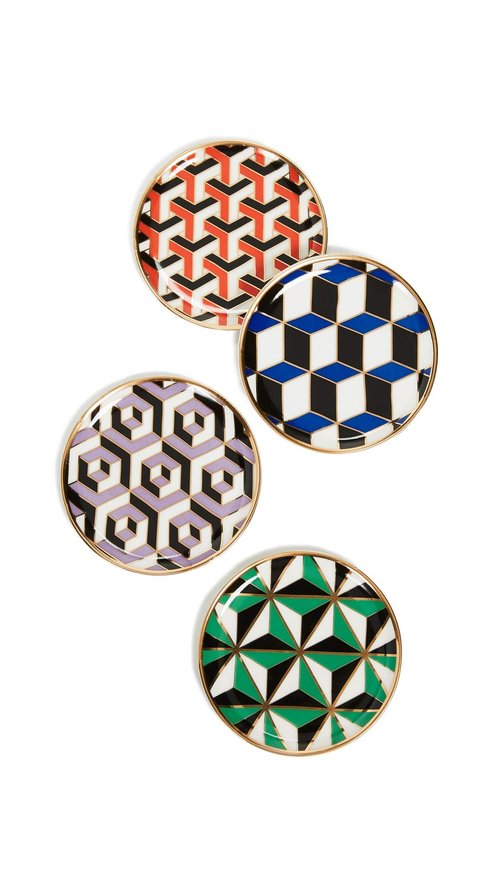 Jonathan Adler Versailles Coasters, Multi