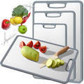Titanium Cutting Board Set of 3, Double-sided non-slip edging Pure Titanium Chopping Board for Kitchen - Safety and slip resistance Hand Guard Durable and easy to clean (3-Piece S/M/L)