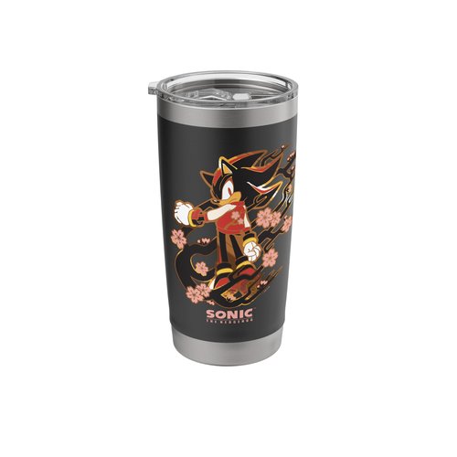 Sonic the Hedgehog - Shadow with Cherry Blossoms Stainless Steel Insulated Tumbler