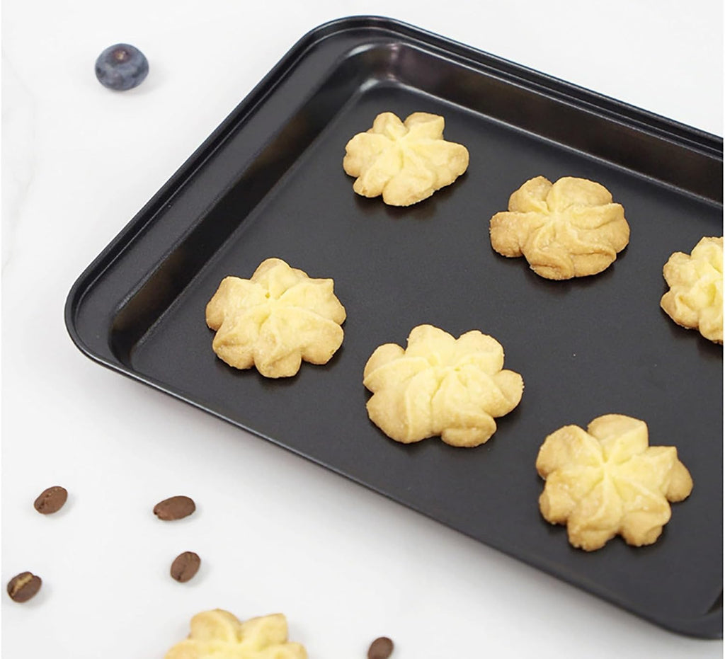 Skiennix Cookie Baking Sheet - 9.5 Inch Nonstick Iron Plate for Cookies, Roasting & Baking