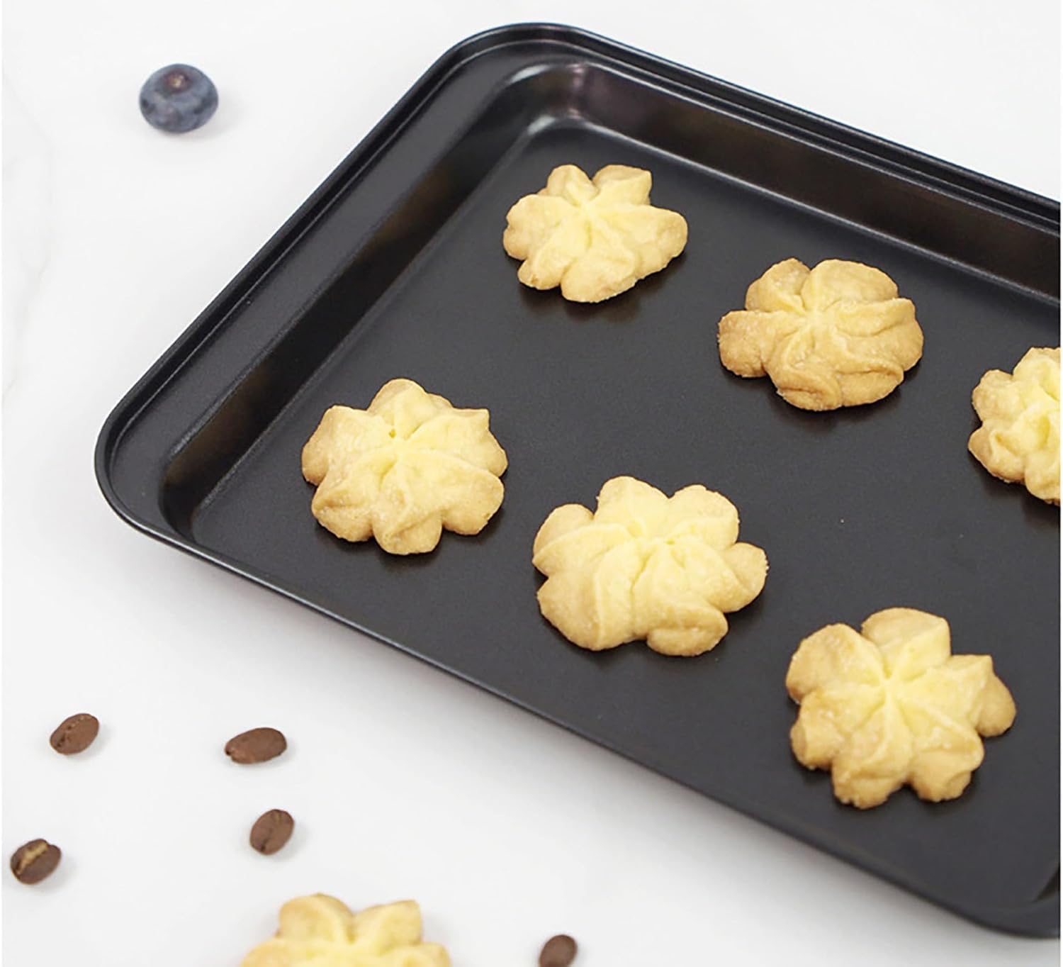 Skiennix Cookie Baking Sheet - 9.5 Inch Nonstick Iron Plate for Cookies, Roasting & Baking