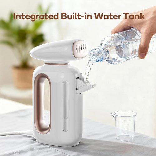 Newbealer Handheld Fabric Steamer - 850W Portable Wrinkle Remover with 30s Fast Heat Up | 230ml Tank for Home & Travel