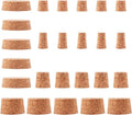 25Pcs Tapered Cork Plugs Wooden Wine Bottle Cork Stoppers Natural Creative Wine Beverage Stoppers Replacement s for Beer Bottle