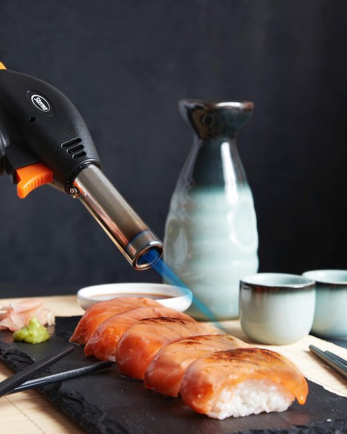 Sterno Butane Torch Lighter - Kitchen Blow Torch for Cooking With Automatic Safety Shut-Off Sensor - Compatible With Most Butane Fuel Canisters - 1 Handheld Torch