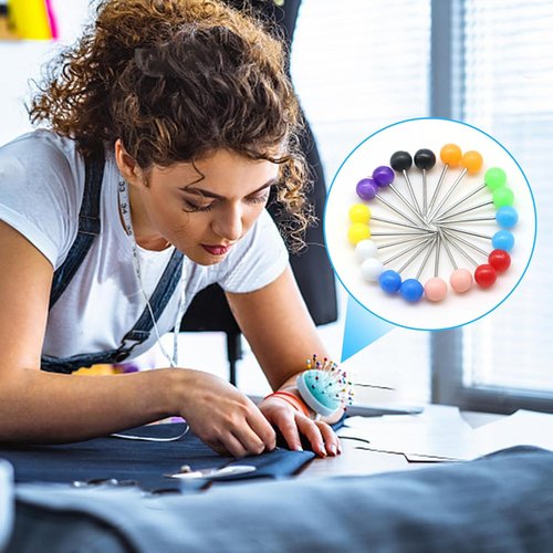 Map Pins 1/8 inch 600 PCS Multi Color Push Pins Tacks Plastic Round Head Push Pins for Wall, Bulletin Board, Cork Board