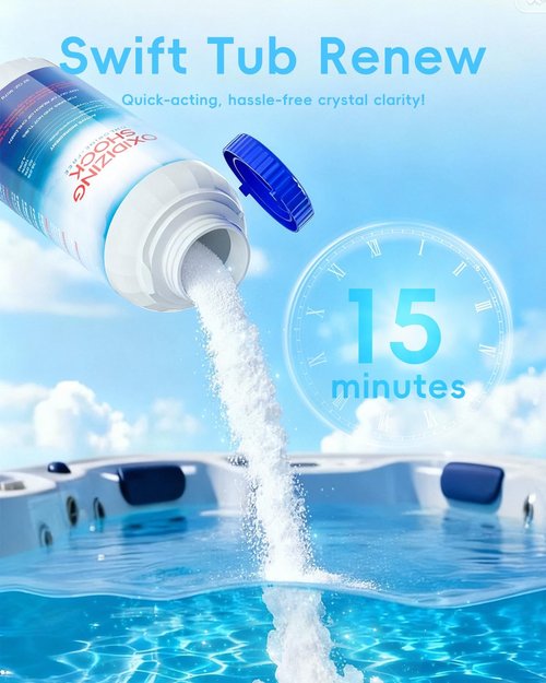 Chlorine-Free 32 Oz Oxidizing Shock by [Brand Name] - Ideal for Hot Tubs, Spas & Pools