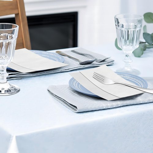 JOWLOT Disposable Fold Napkins, 13"x11.6" 1-Ply 1500 Count Paper Dinner Napkins, White Napkins Bulk for Restaurants and Cafes
