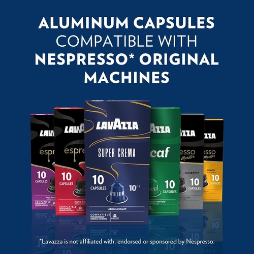 Lavazza Espresso Capsules - Variety Collection for Nespresso Machines | Light, Medium & Dark Roasts (60 Count)