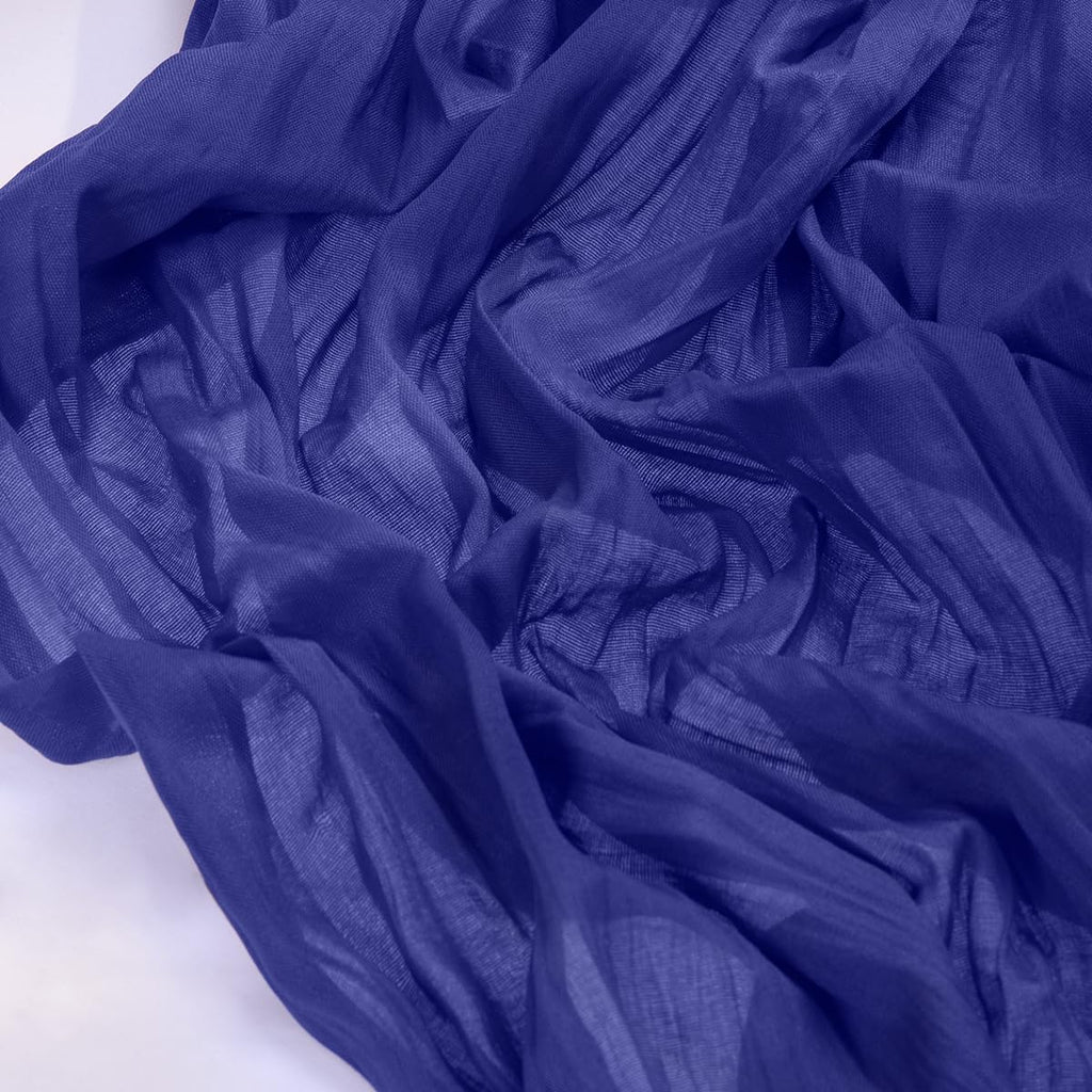 Socomi Cheesecloth Table Runner - Royal Blue Boho Rustic Decor | 120 Inch for Weddings & Events