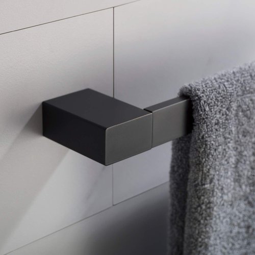 KRAUS Stelios 24-inch Bathroom Towel Bar, Matte Black Finish, KEA-19937MB
