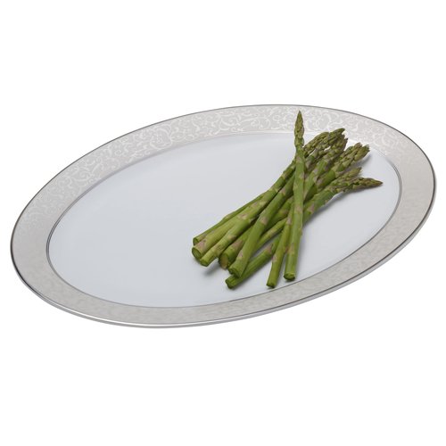Mikasa Parchment Oval Serving Platter, 14-Inch, White - L3438-314
