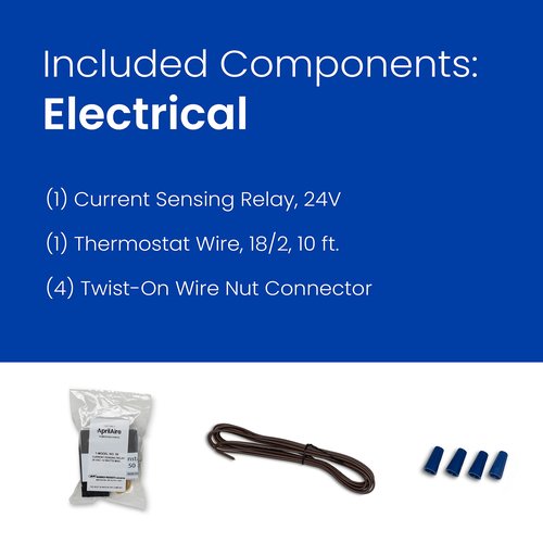 AprilAire 5843 Humidifier Installation Kit for Whole Home Humidifiers with Manual Control, Compatible with AprilAire Humidifier Models: 400M, 500M, 600M