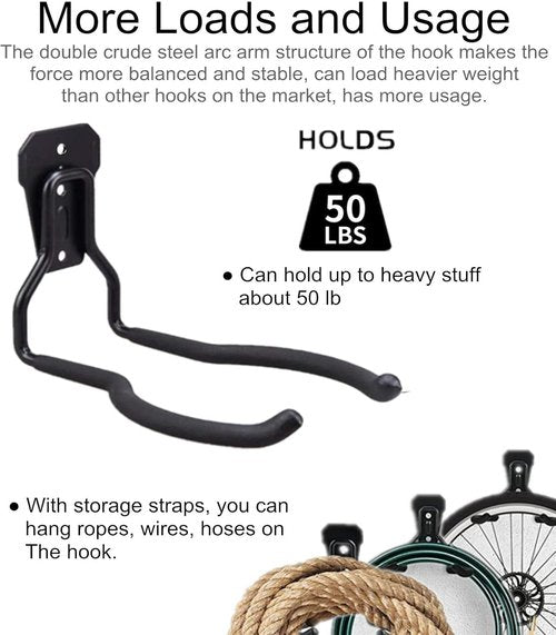 GS Alderaul Garden Power Tool Hanger - String Trimmer Bracket & Wall Mount for Garage Storage