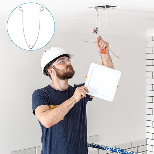 10 PCS Recessed Lighting Spring Clips Recessed Lighting Trims, Stainless Steel Torsion Spring Clip Metal Recesseding Light Clips Lamp Retaining Light Covers Trims for Recesseding Lightings Accessories