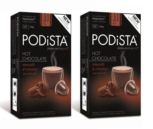 Nespresso Hot Chocolate Capsules - Smooth & Creamy Cocoa Pods | 20 Pod Package